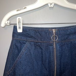 TopShop Moto Denim Skirt